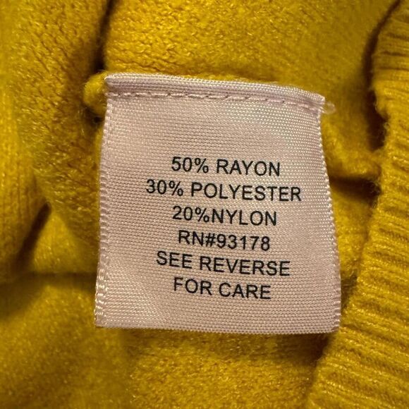 Philosophy Republic Clothing Women’s XL Gold Yellow Hooded Sweater Pullover Knit - Picture 4 of 5